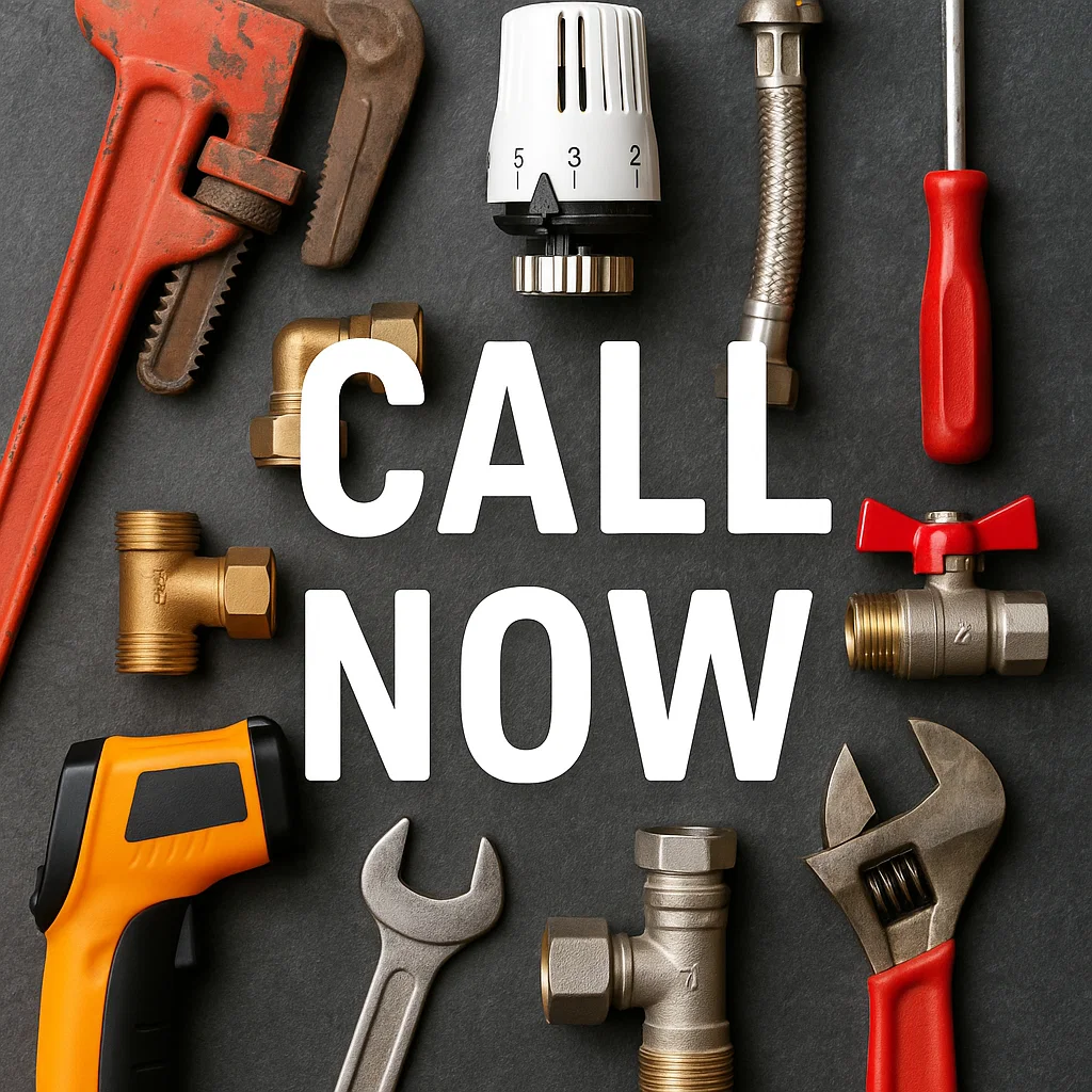 Call now with plumbing tools